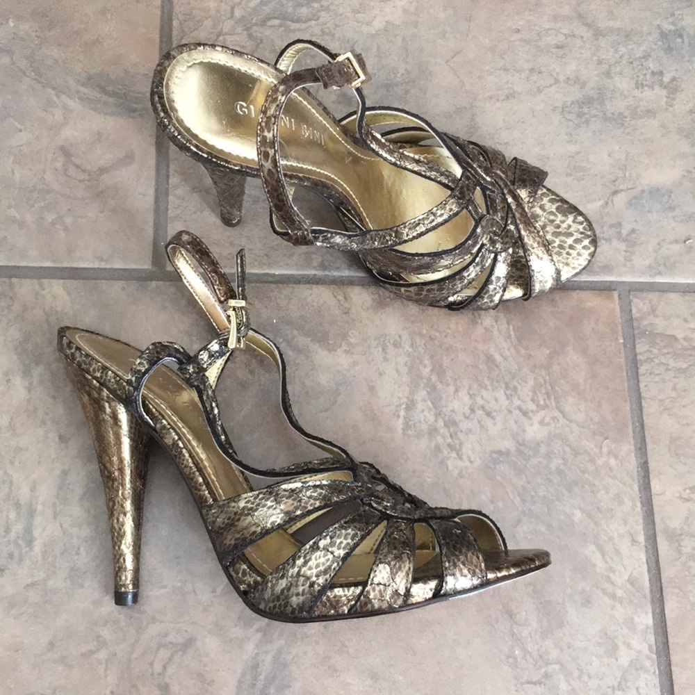 Gianni Bini metallic shoes 8 M